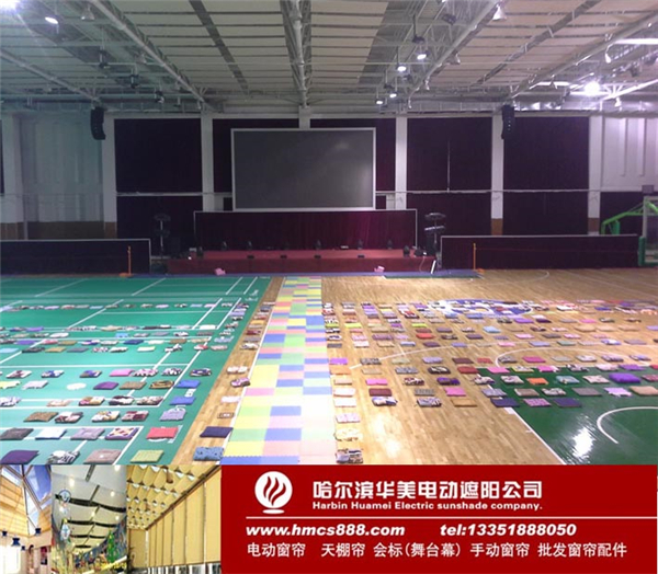 生物科技學(xué)院體育館電動(dòng)開(kāi)合簾工程(圖8)
